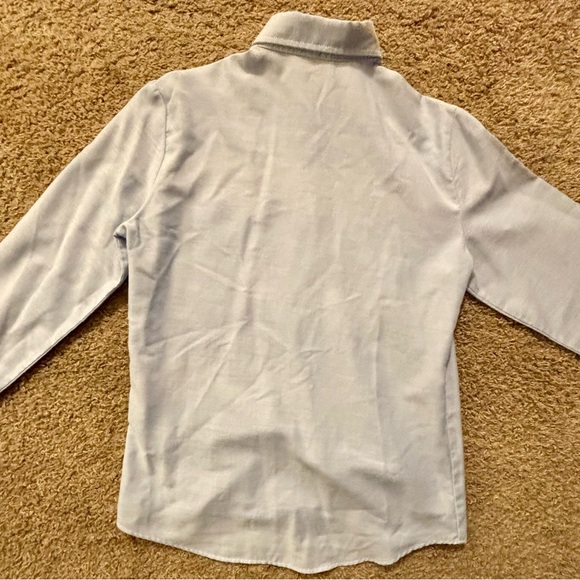 Chic by h.i.s Womans size Lg. Light blue button up fitted shirt Vintage Like new - Picture 15 of 16